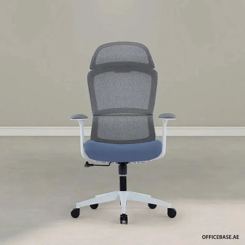 Serene High Back Mesh Chair (Grey Frame) | Polypropylene Base | GREY