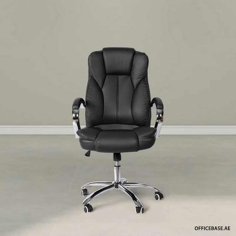 Crescent High Back PU Leather Chair