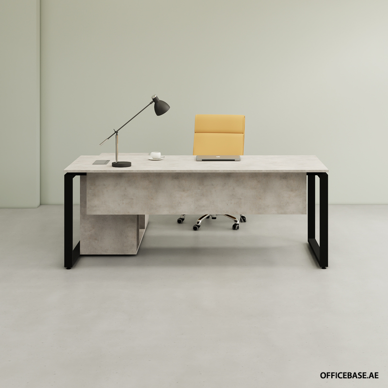 MAGNA PRO  L Shape Desk | Concrete Colors