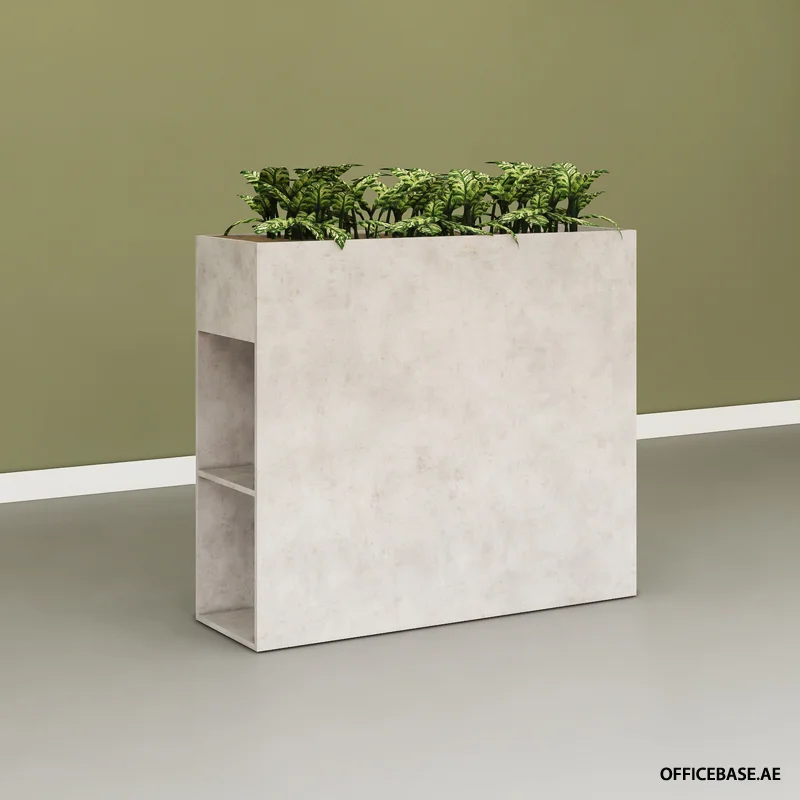 NOVA Planter with Open Shelves | Concrete Colors