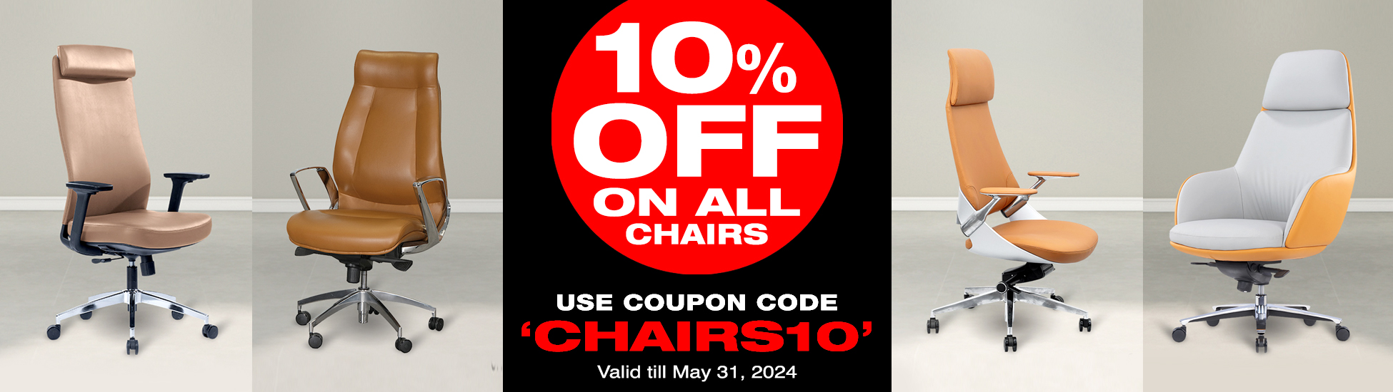 10% off Chairs