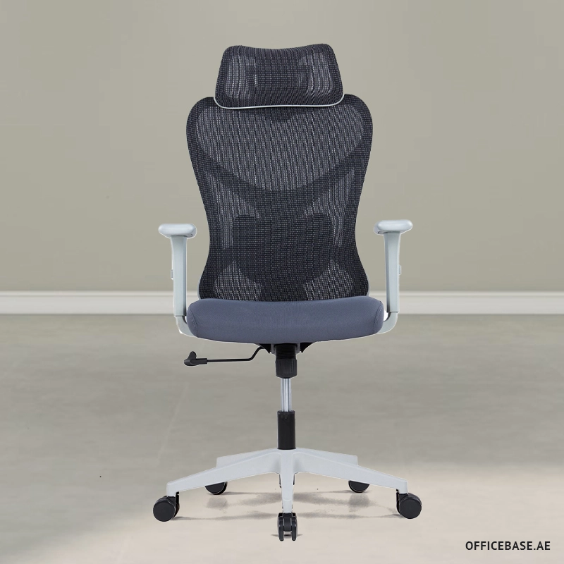 Hespera High Back Mesh Chair - Grey