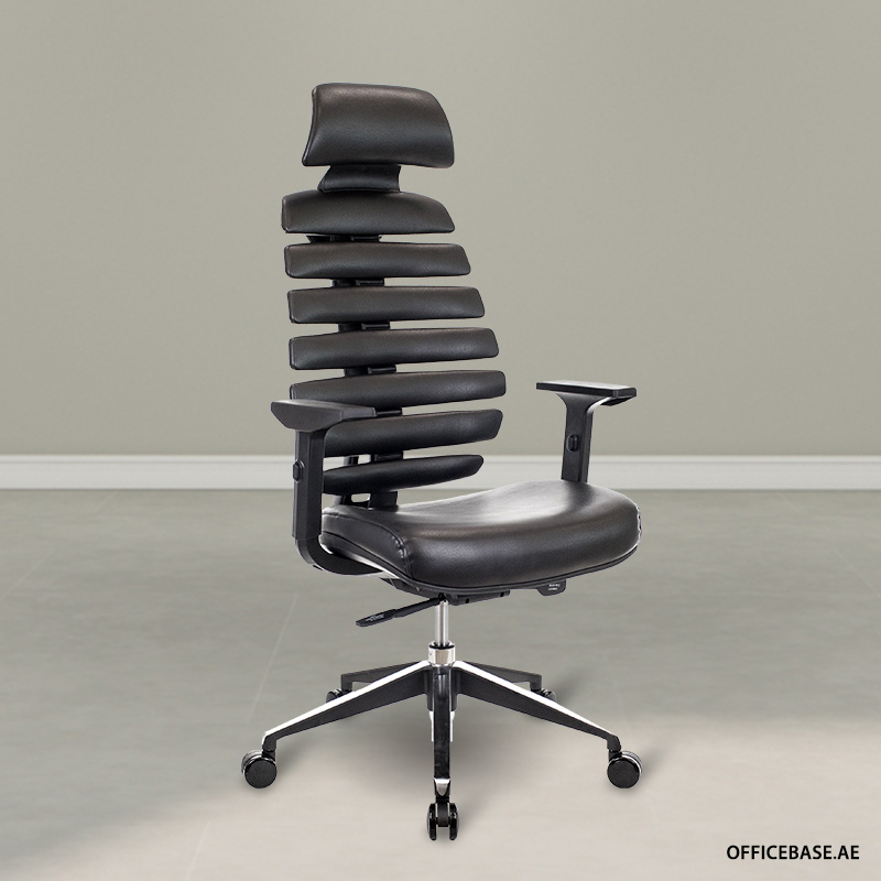 Ergo Executive Black PU Leather Chair