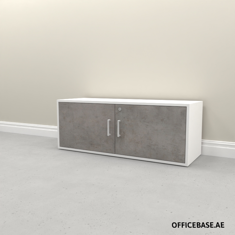 AVEO Filing Cabinet | D Handle | W1138MM| Combi | White + Concrete Colors