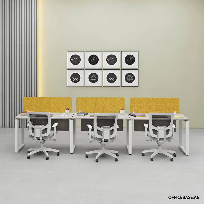 OPERA 3 PAX Lateral Workstations | Concrete Colors