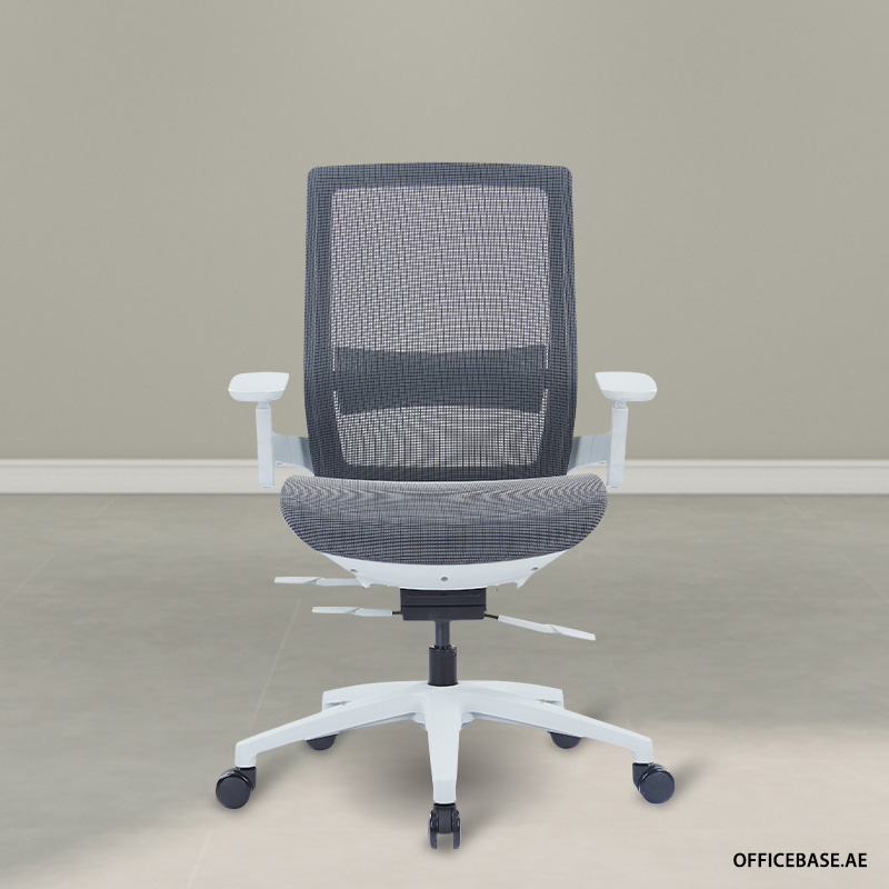 Flex Comfort Executive Mid Back Mesh Chair - Grey