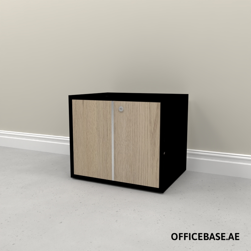 AVEO Filing Cabinet | Edge Handle | W500MM | Combi | Black + Premium Colors