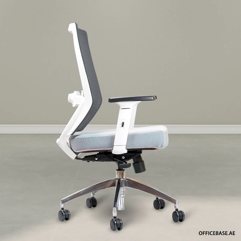 ORFICCA Mid Back Mesh Chair | Black | Pure White