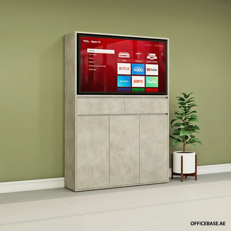 GRANDIS TV Cabinet | Concrete Colors