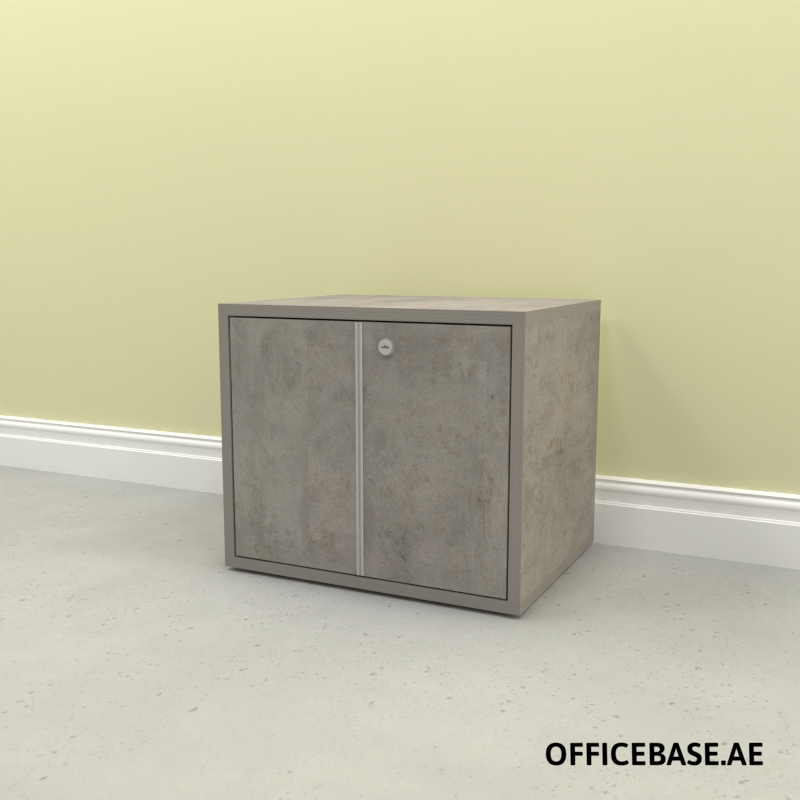 AVEO Filing Cabinet | Edge Handle | W500MM | Concrete Colors