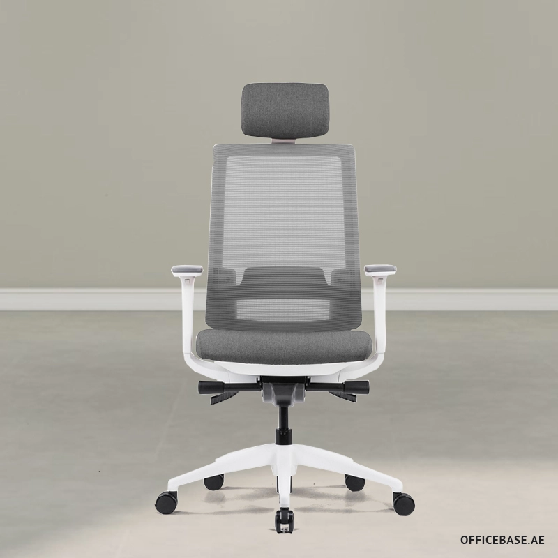 Quasar Executive High Back Mesh Chair - Grey