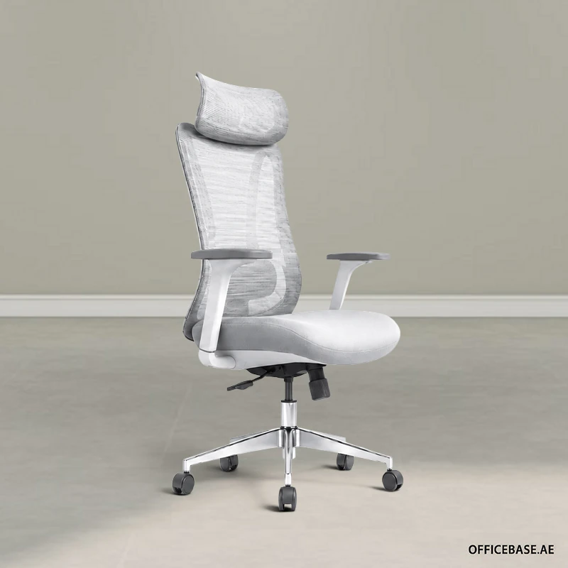 Kairo High Back Mesh Chair (Grey Frame)