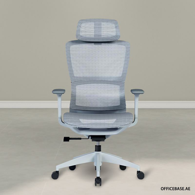 Breeze Executive High Back Mesh Chair - Grey
