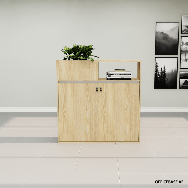 NOVA Cabinet with Small Planter | Standard Colors