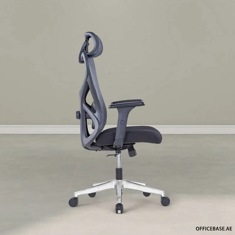 Hespera High Back Mesh Chair | Chrome Base | Black