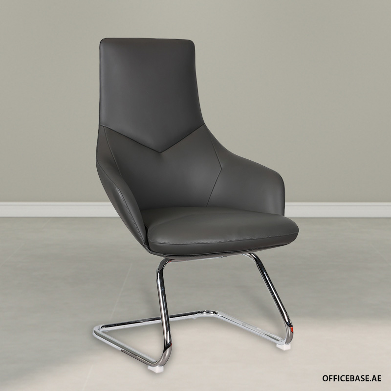 Cevize Visitors Mid Back PU Leather Chair