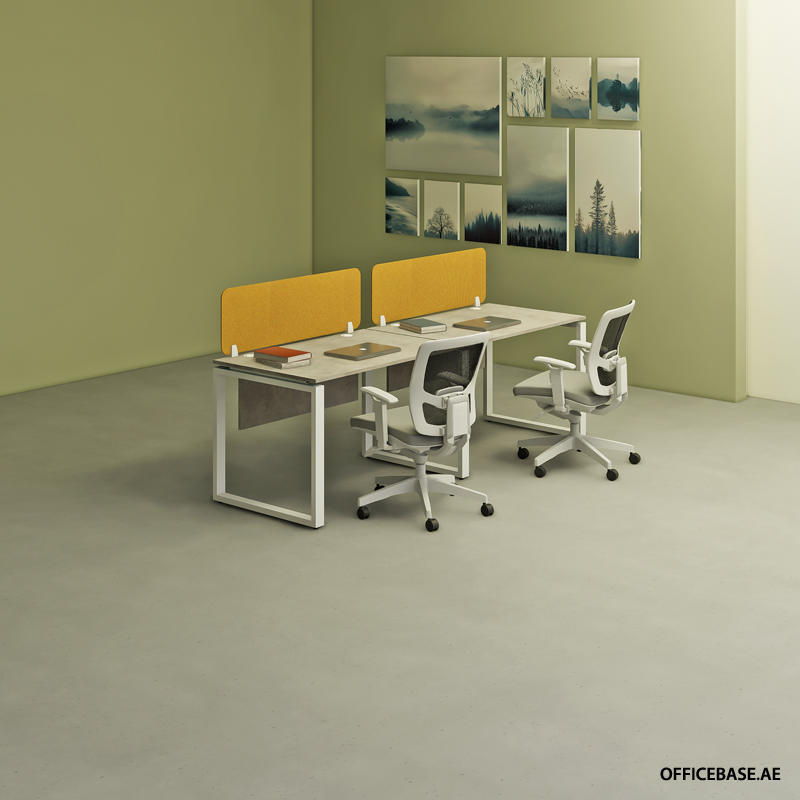 OPERA 2 PAX Lateral Workstations | Concrete Colors