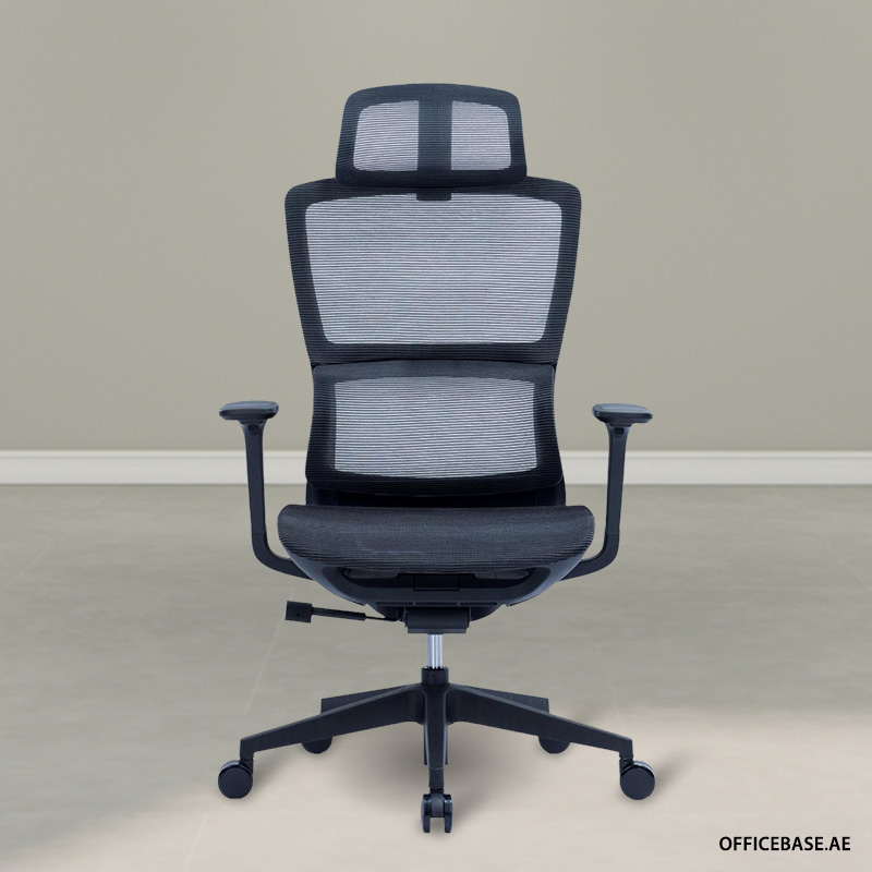 Breeze Executive High Back Mesh Chair - Black