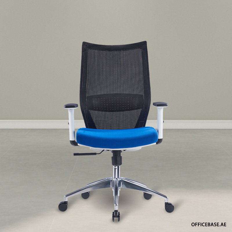 Verve Mid Back Mesh Chair (White Frame)