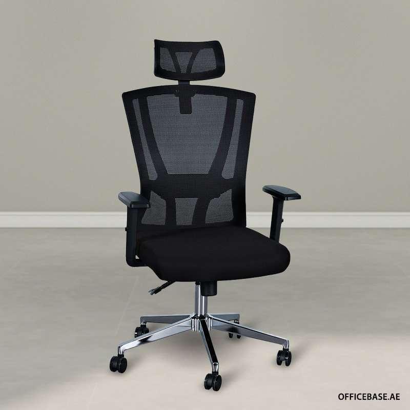 Oggon High Back Mesh Chair - BLACK