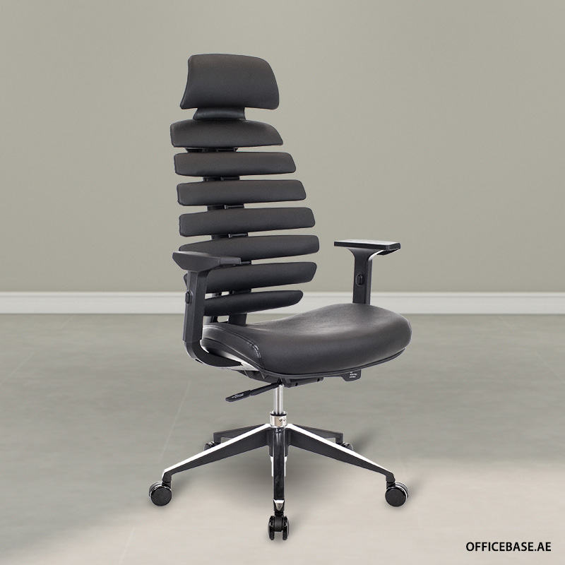 Ergo Executive Black Leather Chair