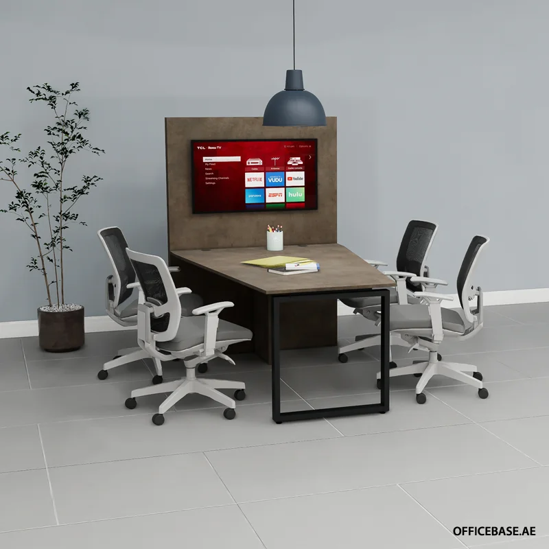 TURNO VISTA E-Meeting Table | Tapered | Sitting | Concrete Colors