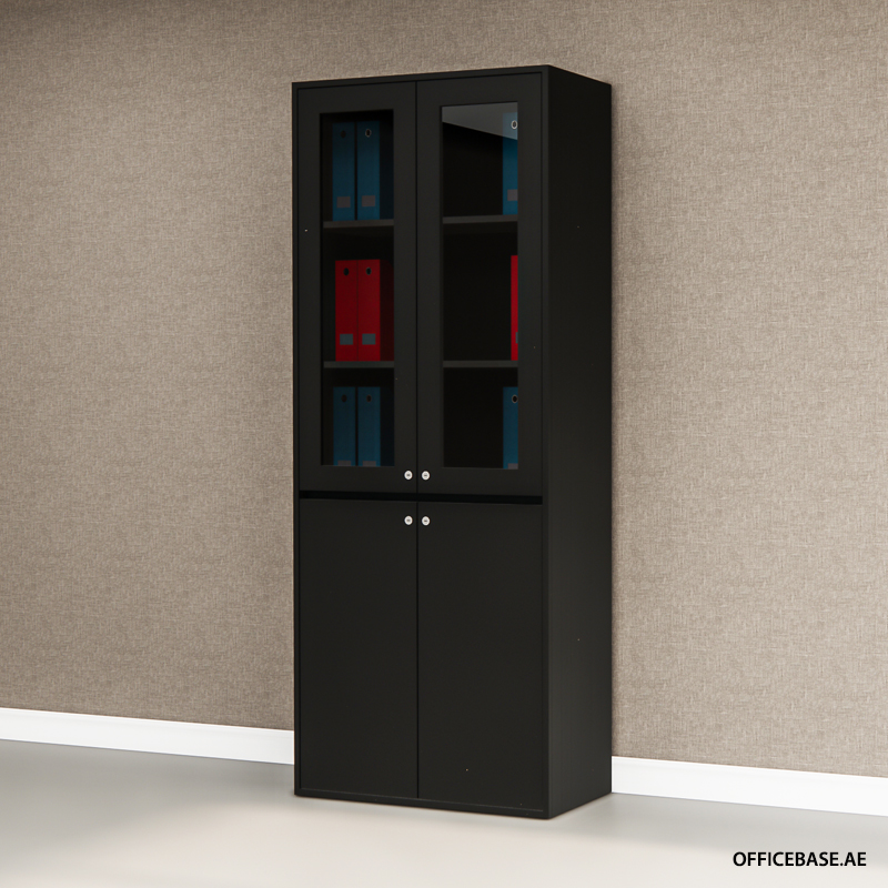 AVEO Full Height Cabinet | Glass Door | Solid Colors