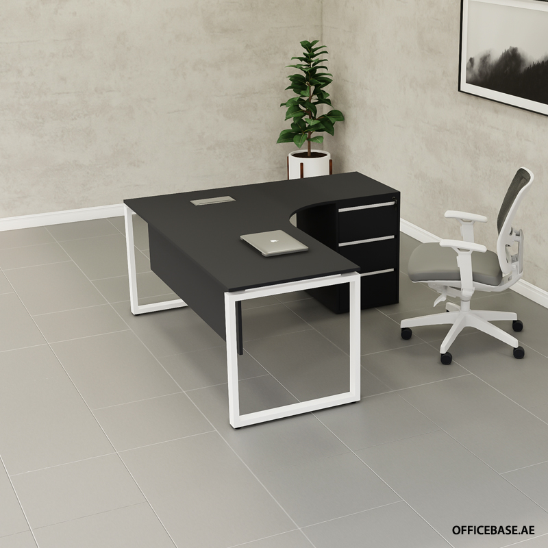 TRADITUM L Shape Desk | Solid Colors