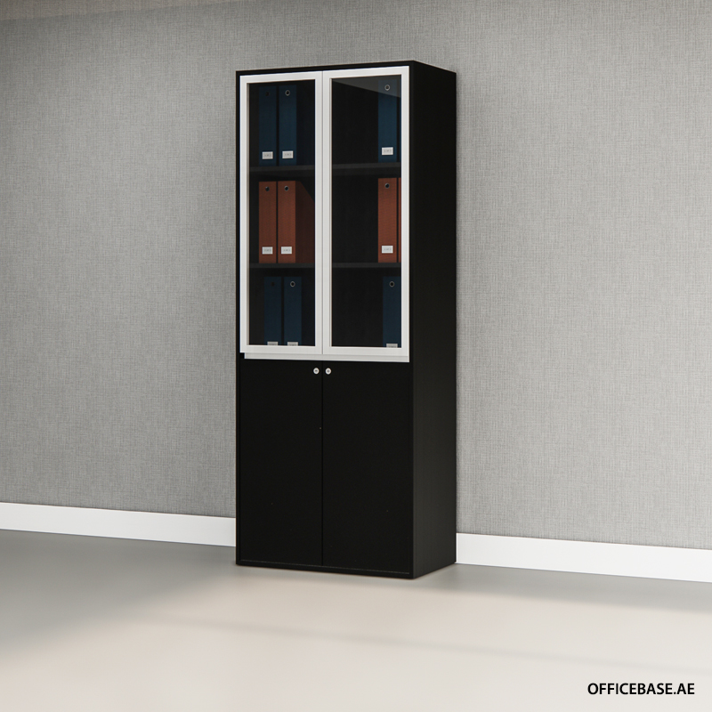 AVEO Full Height Cabinet | Aluminium Frame | Solid Colors | 1865MM
