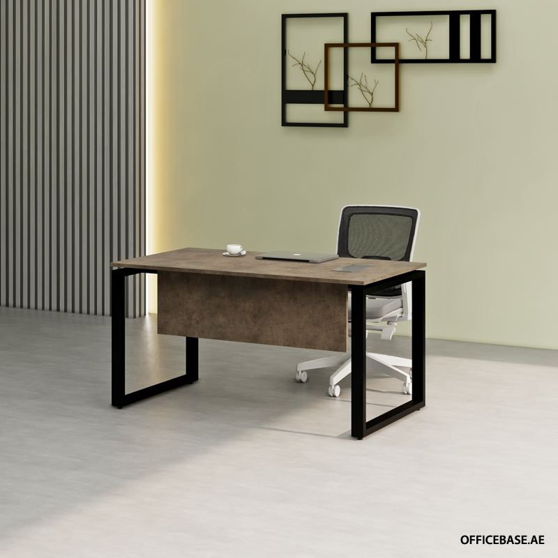 RECTA Rectangular Desk | Concrete Colors