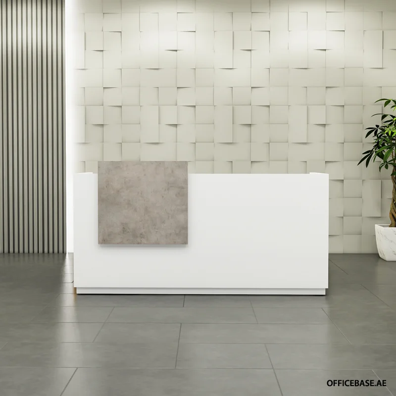 ALBUS Reception Desk | Concrete Colors
