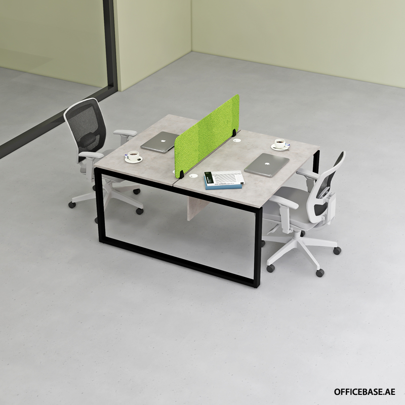 OPERA 2 PAX Face to Face Workstations | Concrete Colors