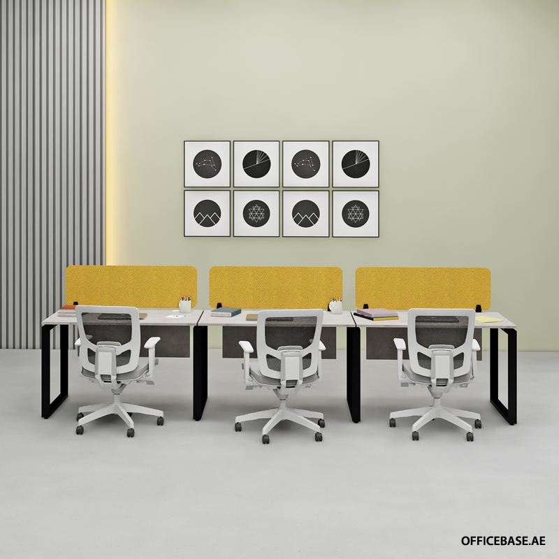 OPERA 3 PAX Lateral Workstations | Concrete Colors