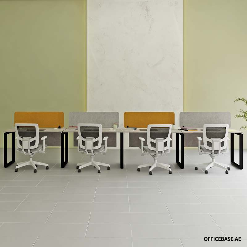 OPERA 4 PAX Lateral Workstations | Concrete Colors