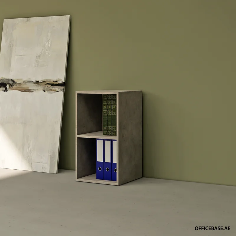 PEGMA Bookcase | Open | 5 files per shelf | Concrete Colors