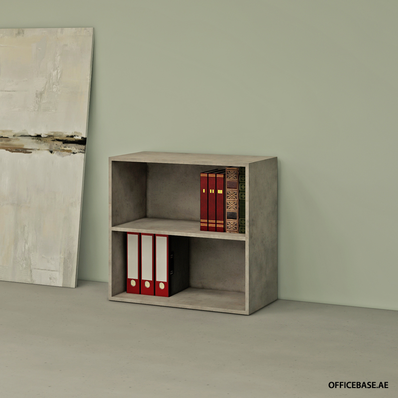 PEGMA Bookcase | Open | 10 files per shelf | Concrete Colors