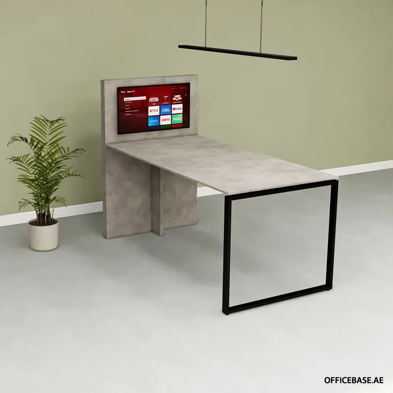 REGOLA VISTA E-Meeting Table | Standing | Concrete Colors`