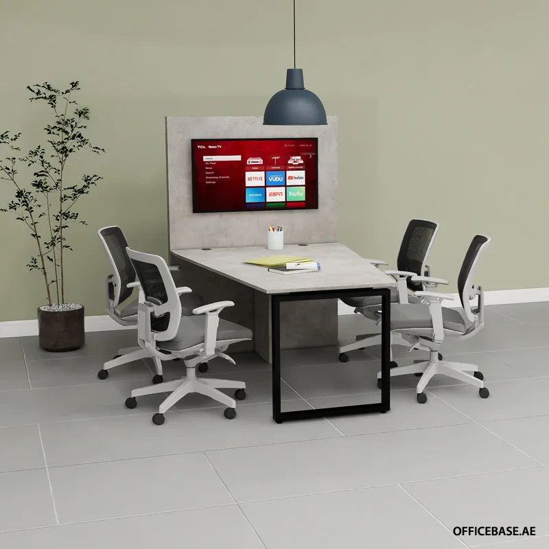 TURNO VISTA E-Meeting Table | Tapered | Sitting | Concrete Colors